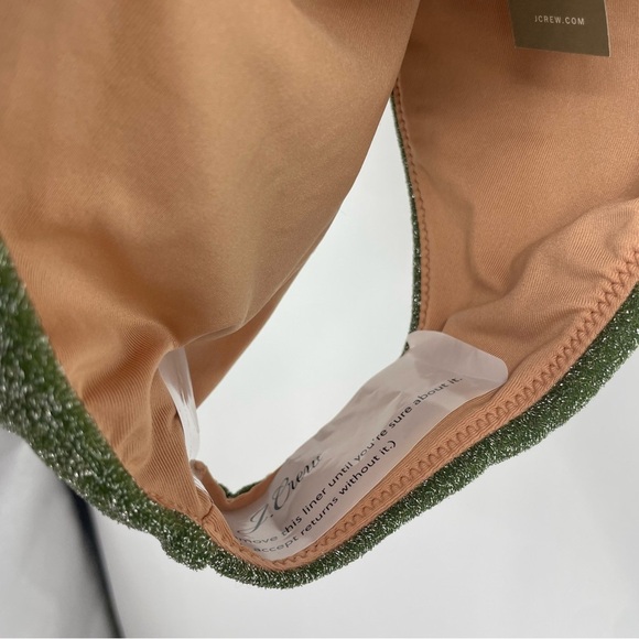 J.Crew Women's $76 High Cut TIe-Waist Bikini Bottom Sparkle Size XL BC133 - Picture 11 of 11